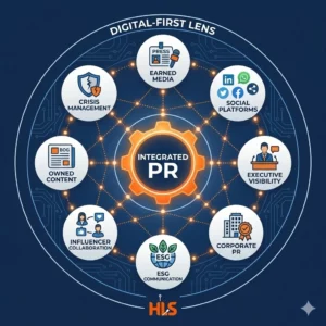 A modern PR company in South Africa works across earned media, owned content, social platforms, executive visibility, corporate PR, ESG communication, influencer collaboration, and crisis management